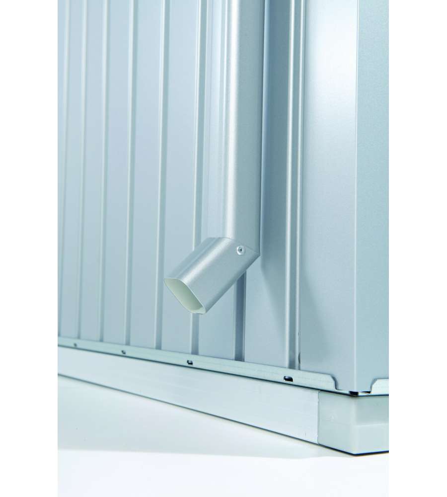 Tubi pluviali per Casetta HighLine argento metallizzato, 2 unit