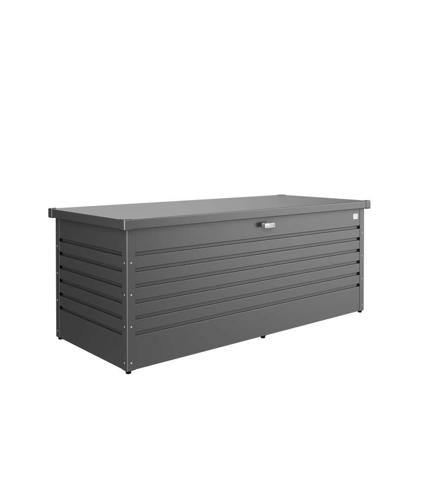 Baule da esterno 180 grigio scuro metallizzato