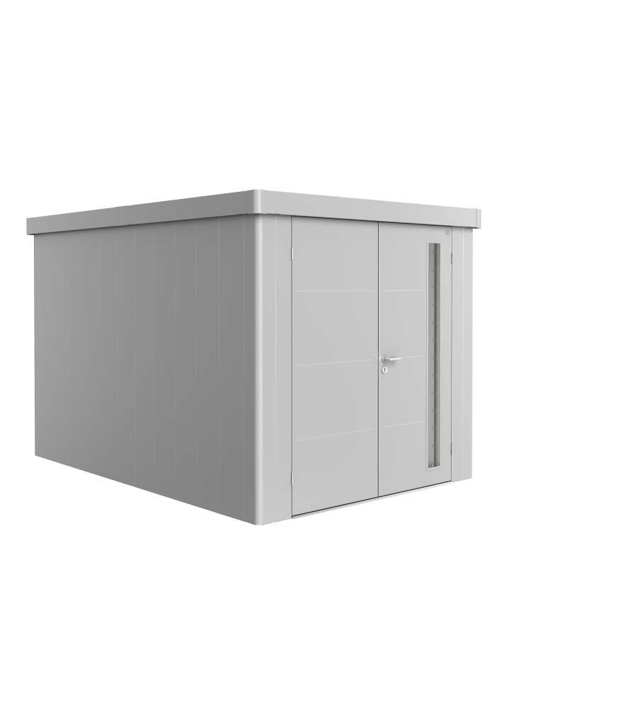 Casetta Neo 4B doppia porta, argento metallico