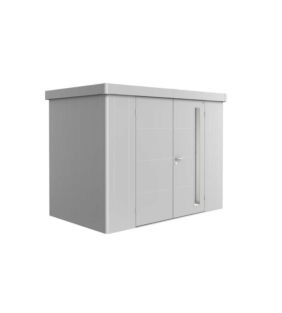 Casetta Neo 1C doppia porta, argento metallico