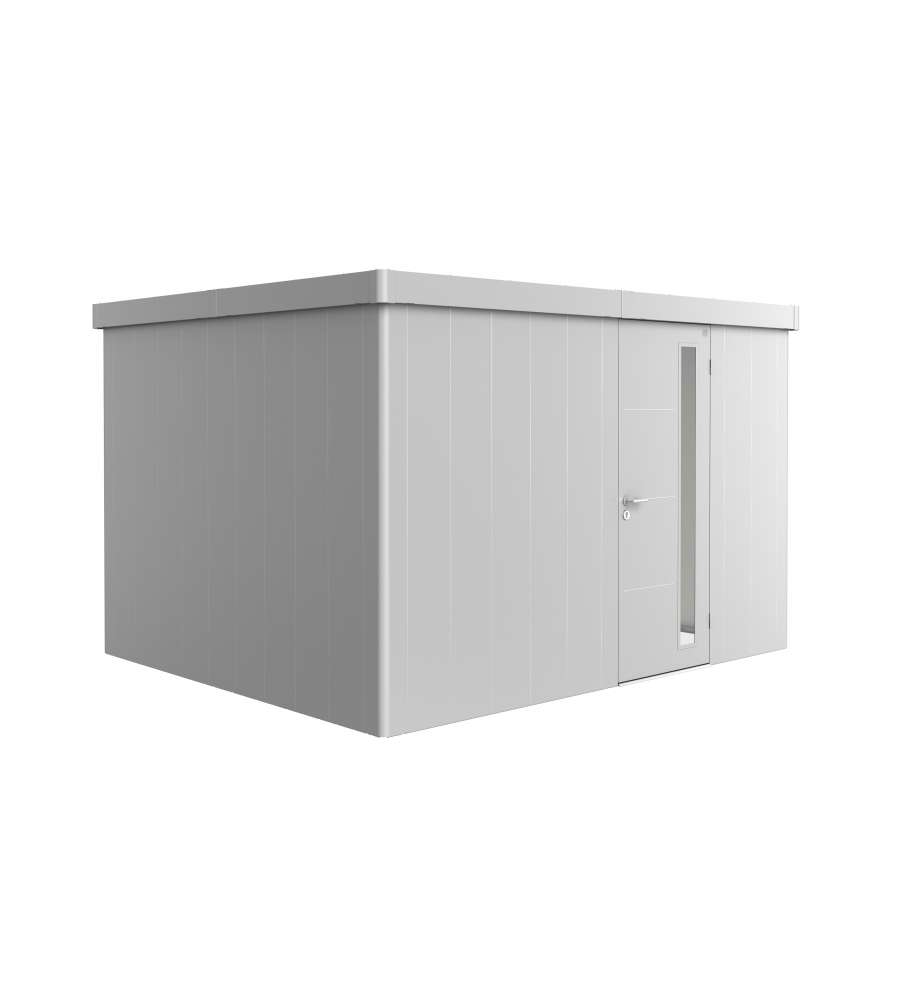 Casetta Neo 3D porta standard, argento metallico