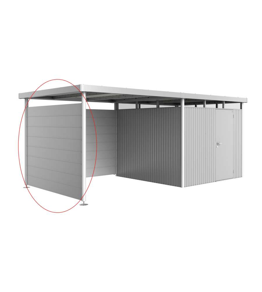 Parete laterale per tetto laterale casetta HighLine H4 argento metallizzato