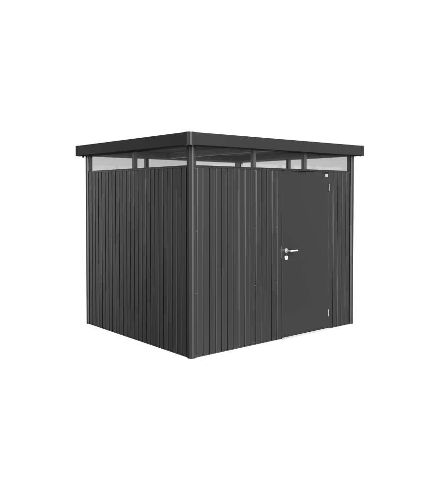 Casetta HighLine Misura H3 grigio scuro metallizzato, porta standard