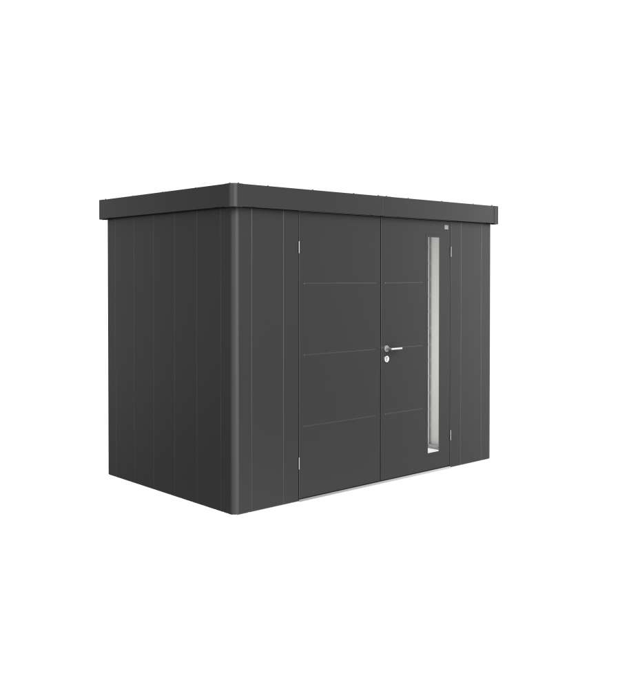 Casetta Neo 1C doppia porta, grigio scuro metallizzato