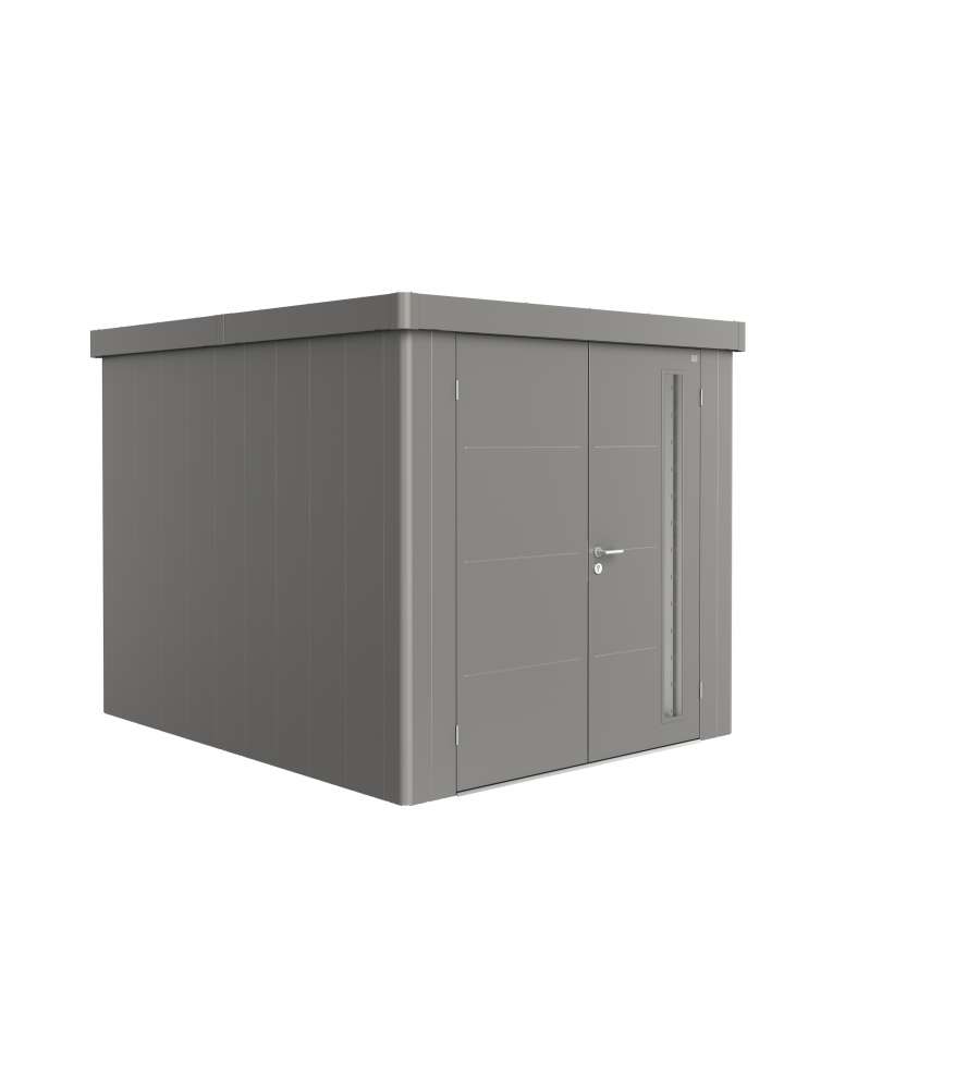 Casetta Neo 3B doppia porta, grigio quarzo metallizzato