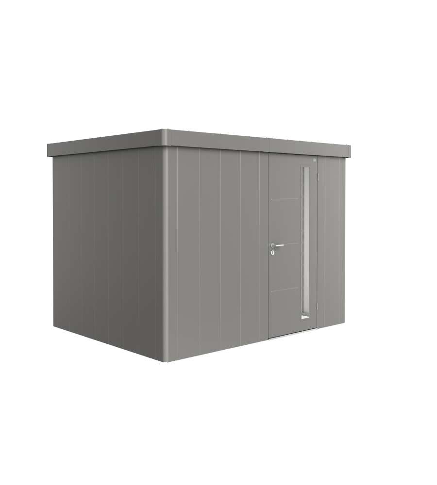 Casetta da giardino Neo 2C porta standard, grigio quarzo metallico