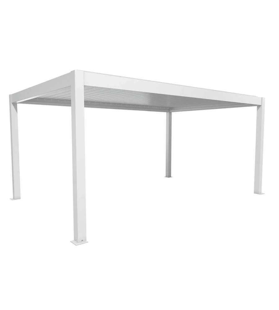 Biohort Pergola in Metallo Bianco 552,5 x 367,5 x 264 cm - Comfort Outdoor
