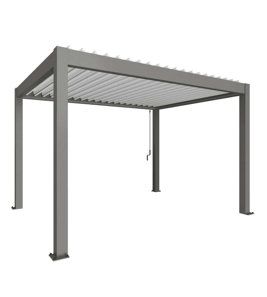 Biohort Pergola in Metallo Grigio Quarzo/Bianco 404,5x312 cm