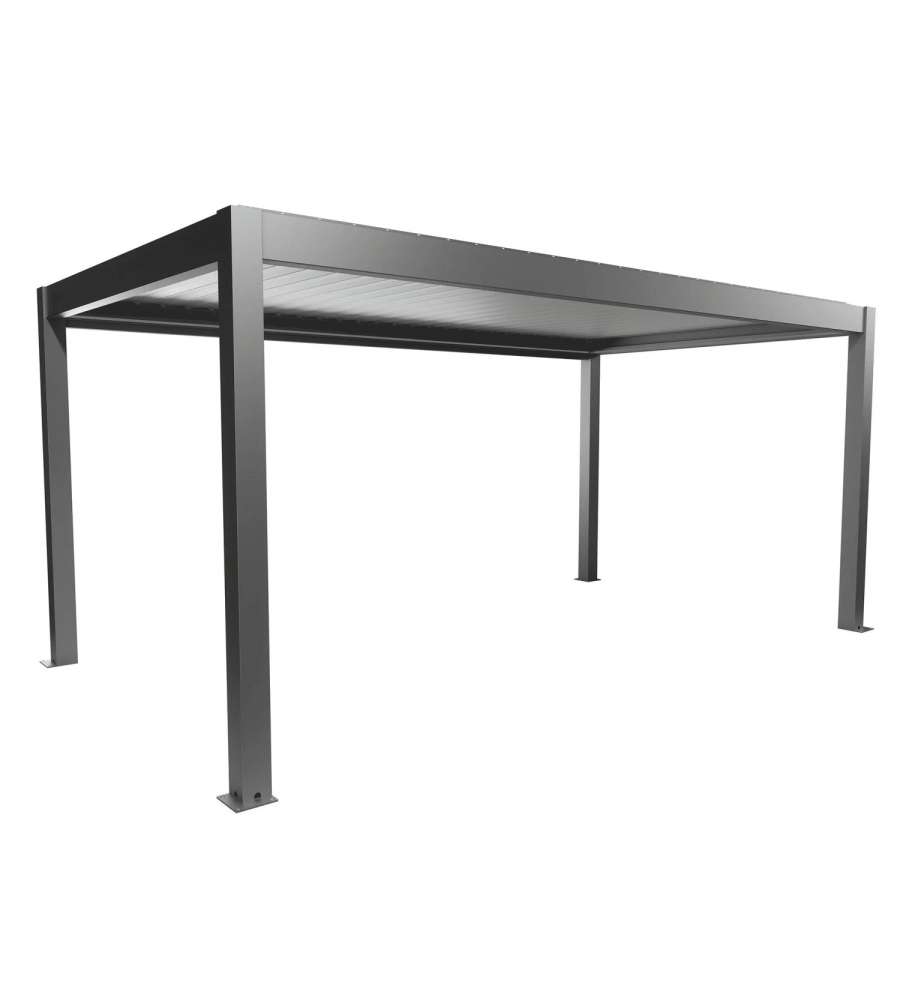 Biohort Pergola in Metallo Grigio Quarzo/Argento 552,5x312 cm