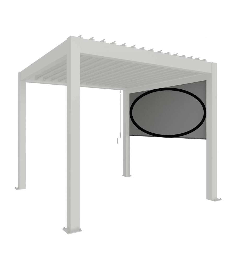 Biohort Tenda da Sole Elettrica Grigio Quarzo 364x235 cm per Pergola