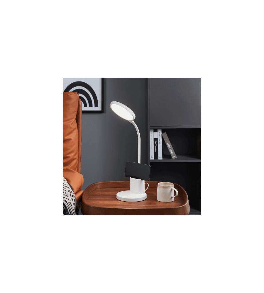 Eglo Lampada da Tavolo LED Dimmerabile Bianco 2,1W 2700-6500K 55cm