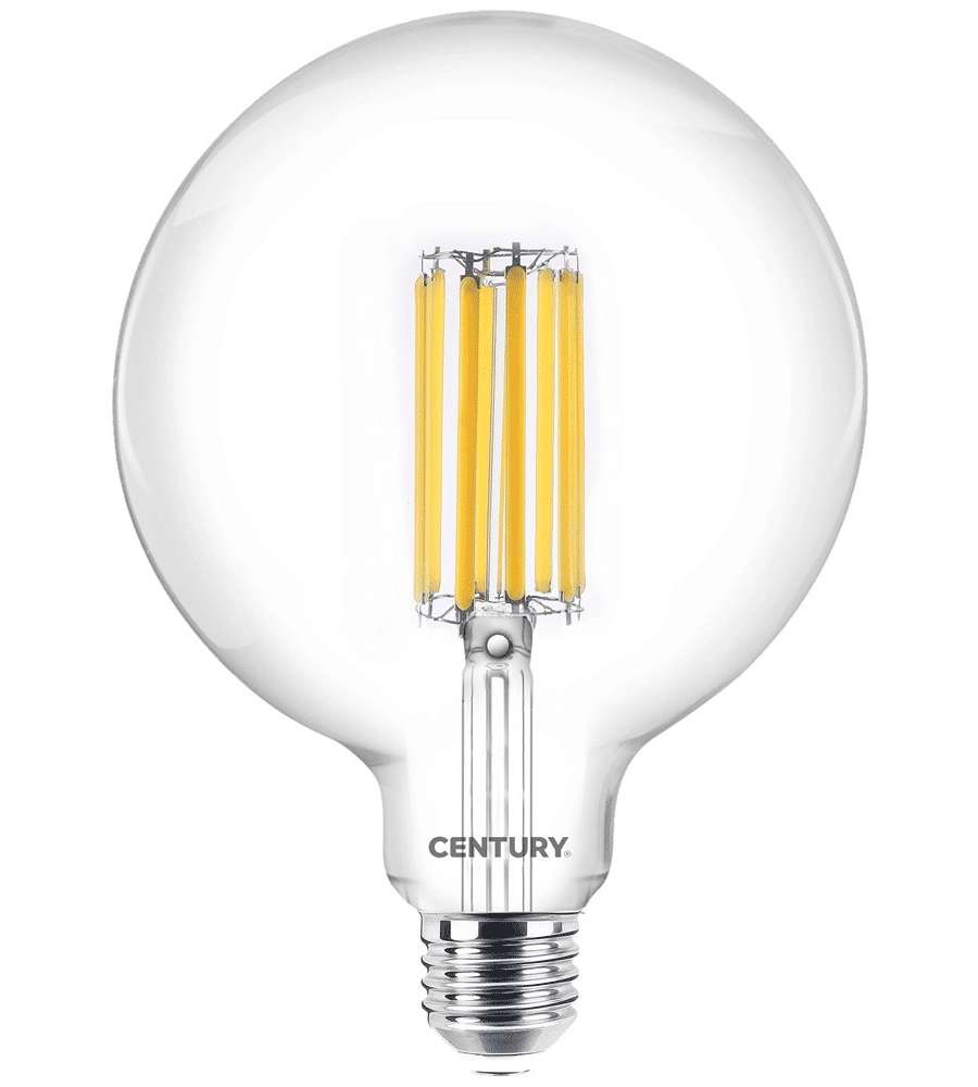 Incanto Lampadina LED Filamento Globo E27 22W 3452lm 4000K Trasparente