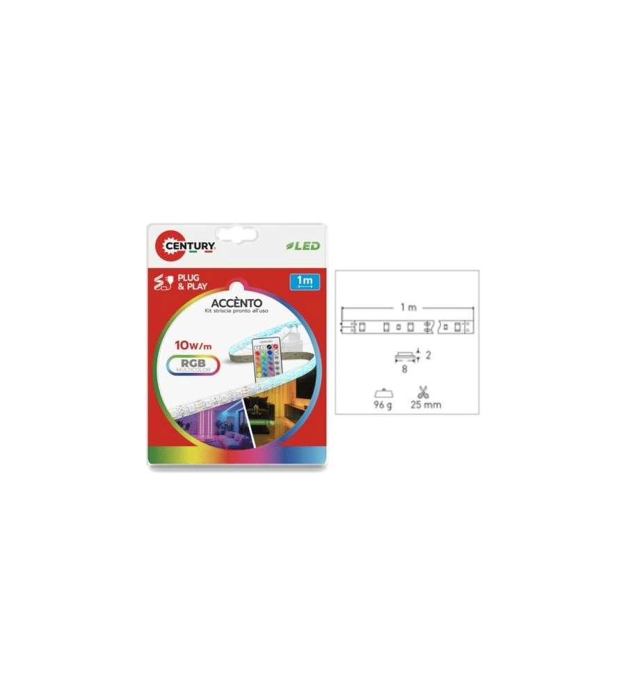 Century Italia Striscia LED Accento 2MT 10W RGB Dimmerabile IP20