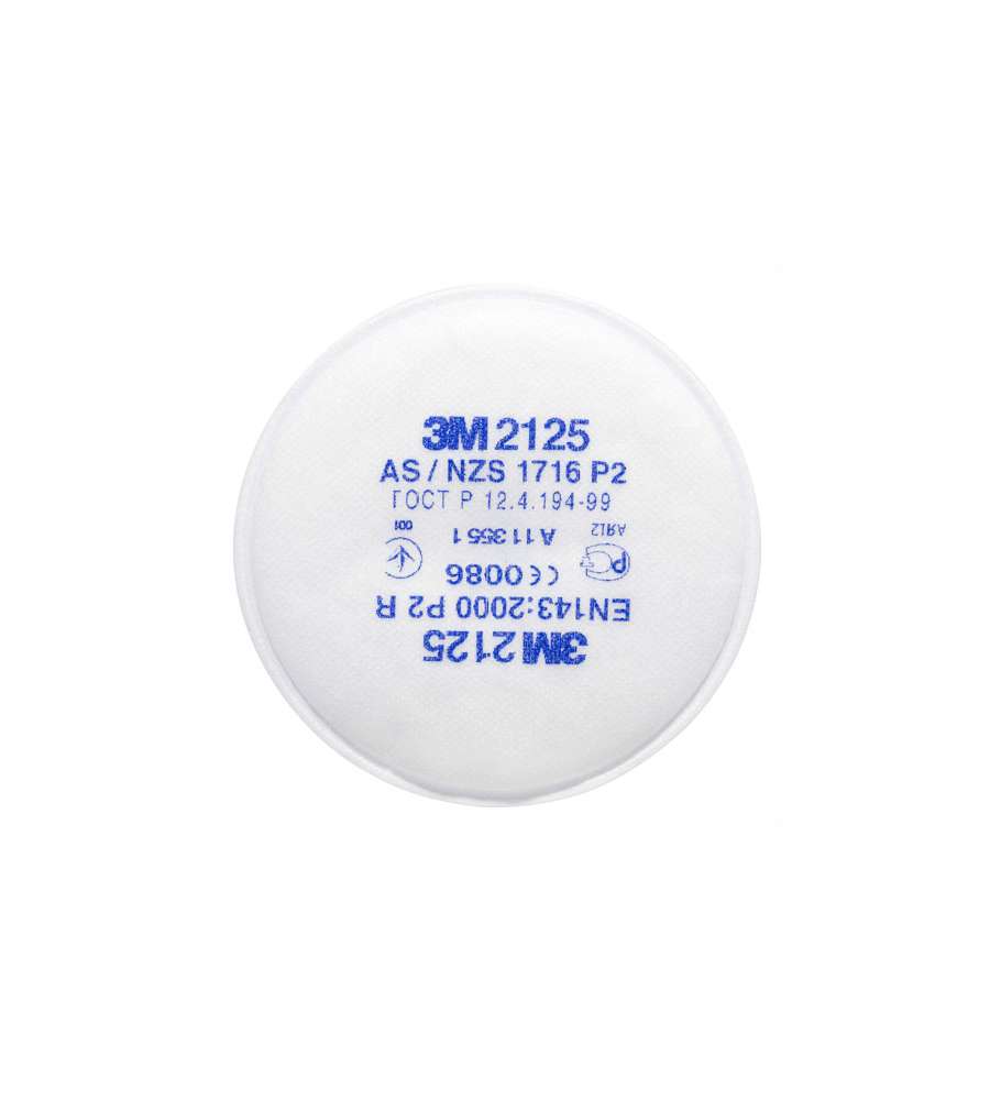 3M Filtri Antipolvere 2125 - Protezione FFP2 - 2 Pezzi