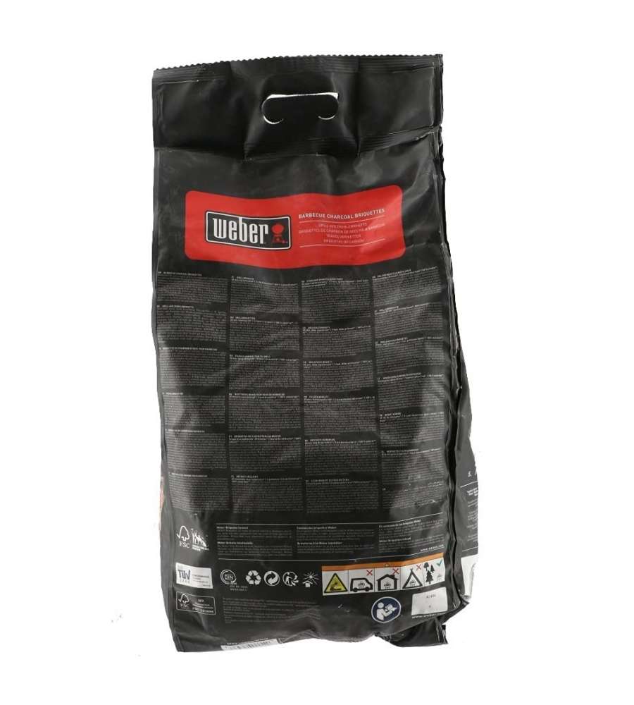 Weber Bricchetti 4 Kg - Carbonella Naturale FSC