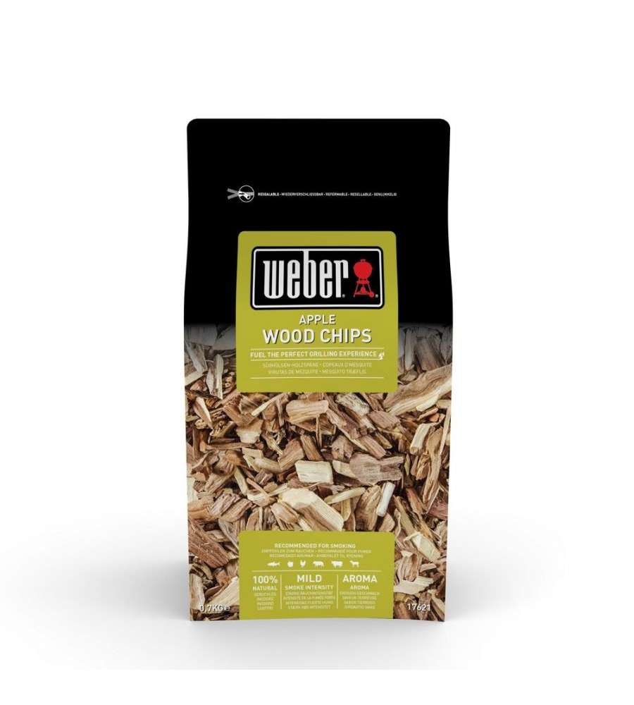Weber Chips per Affumicatura - Sapore di Mela per Barbecue