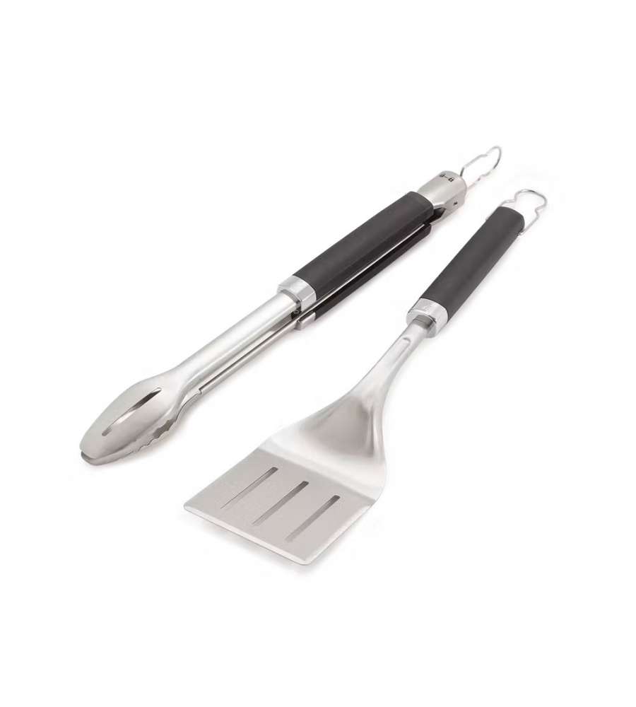 WEBER Kit Pinza e Paletta per Barbecue in Acciaio Inossidabile