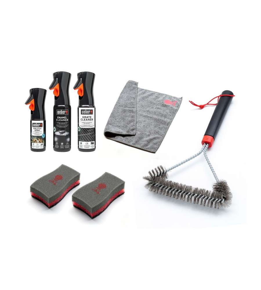 WEBER Kit di Pulizia per Barbecue a Carbone - Accessori per Grigliare