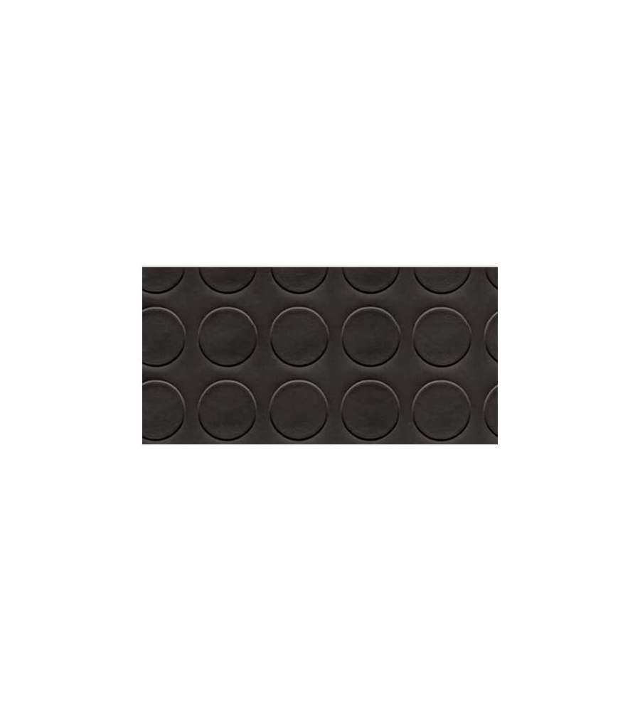 Copripavimento in pvc con rilievo bollo nero 200cm
