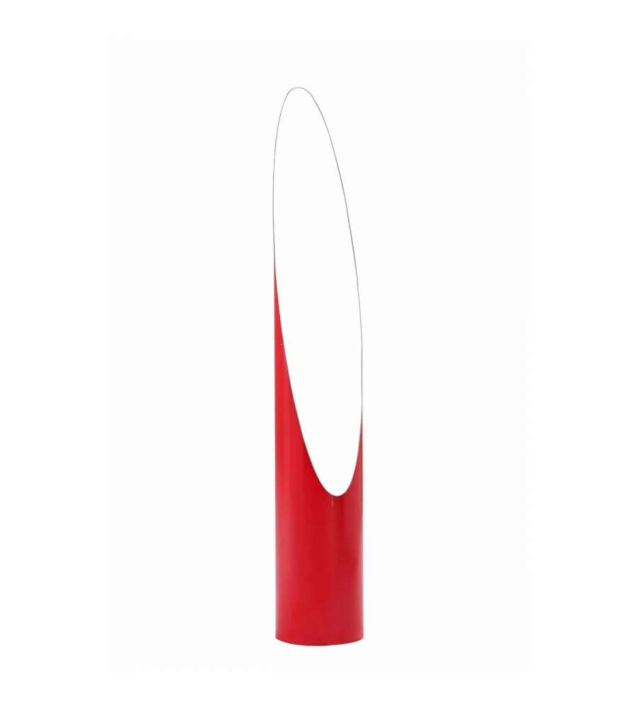 Specchio Marylin a figura intera rosso - Altezza 160 cm