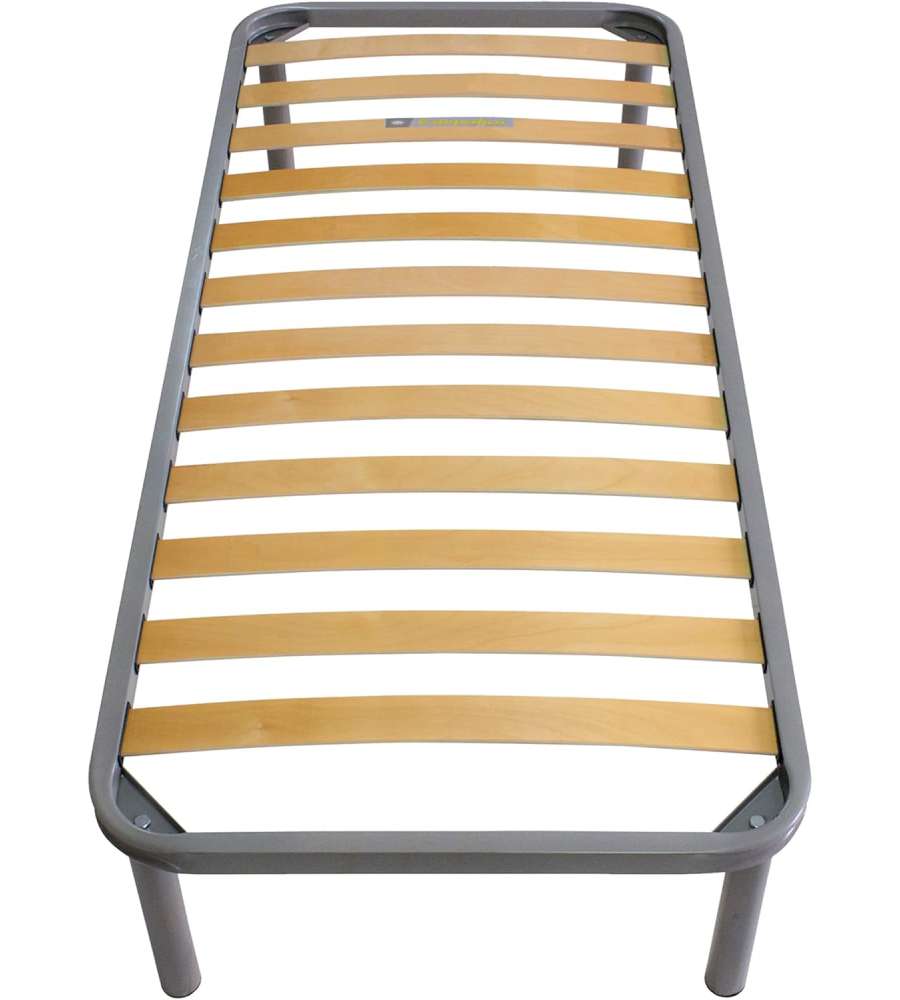 Rete letto ortopedica Marte - Doghe in legno di faggio, Antracite 80x190 cm