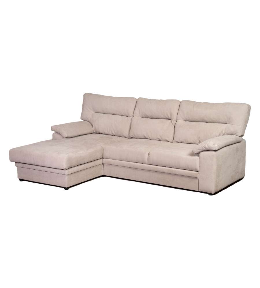WAVE Divano Letto Wave Penisola Sinistra Grigio - 3 Posti - Trasformabile in Letto 200x127 cm