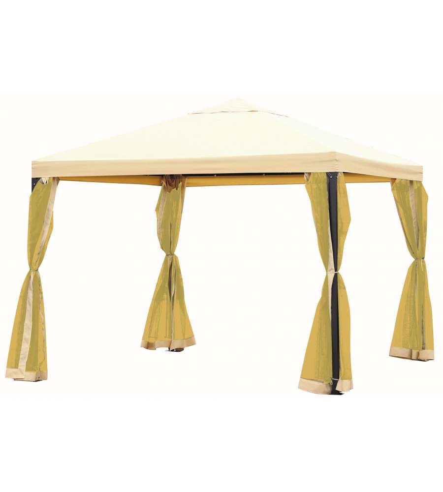 Domo Mea Gazebo metallo con Zanzariera - Ecr - 3x3 m
