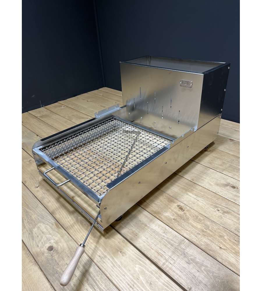 B&B Artigianato Italiano Design - Barbecue a legna in acciaio inox 50x81 cm