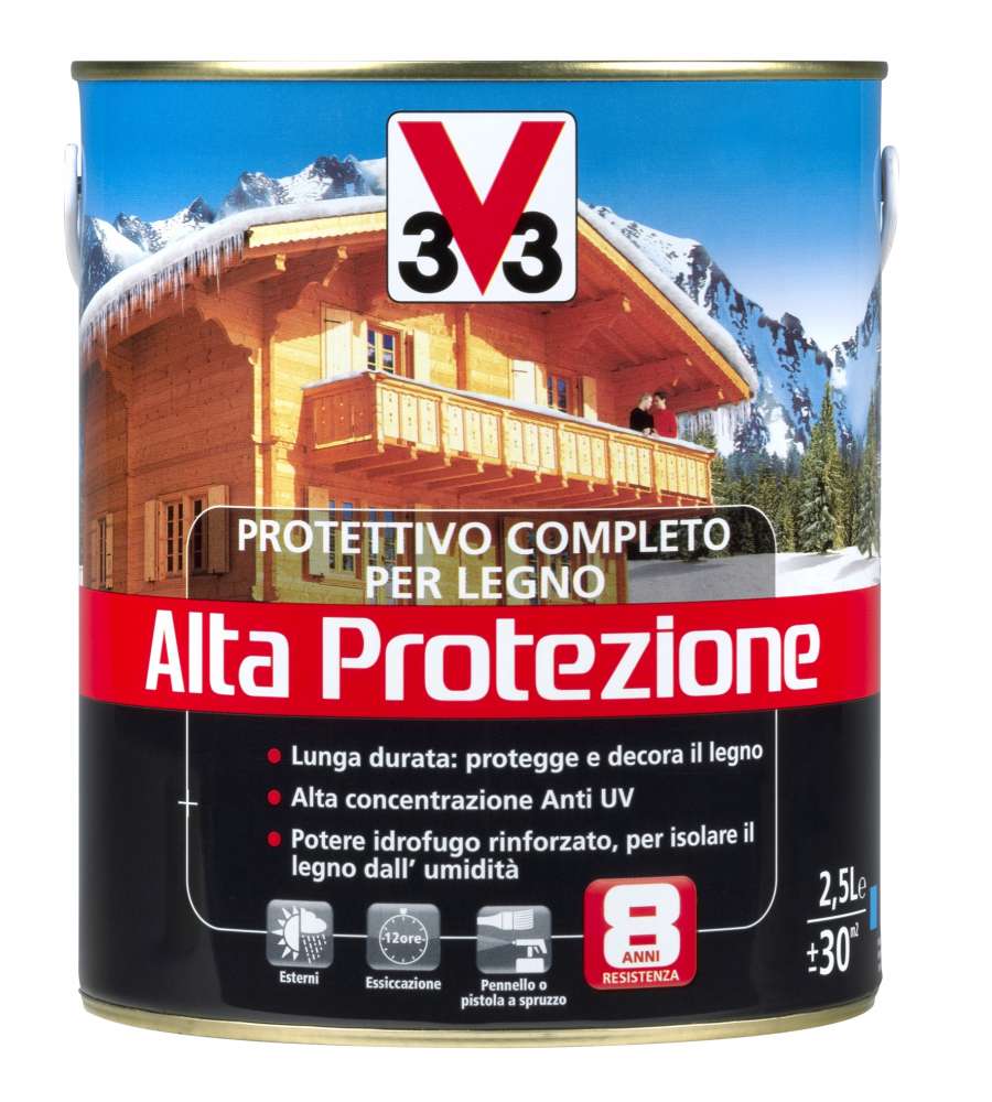 Protettivo Completo Legno Alta Protezione Noce Scuro 2,5 l