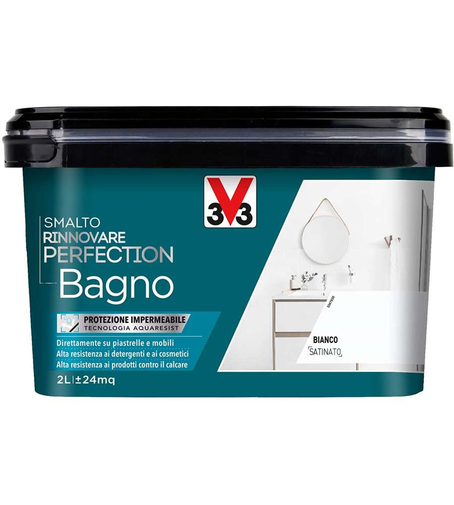 Smalto Perfection bagno bianco satinato 2L