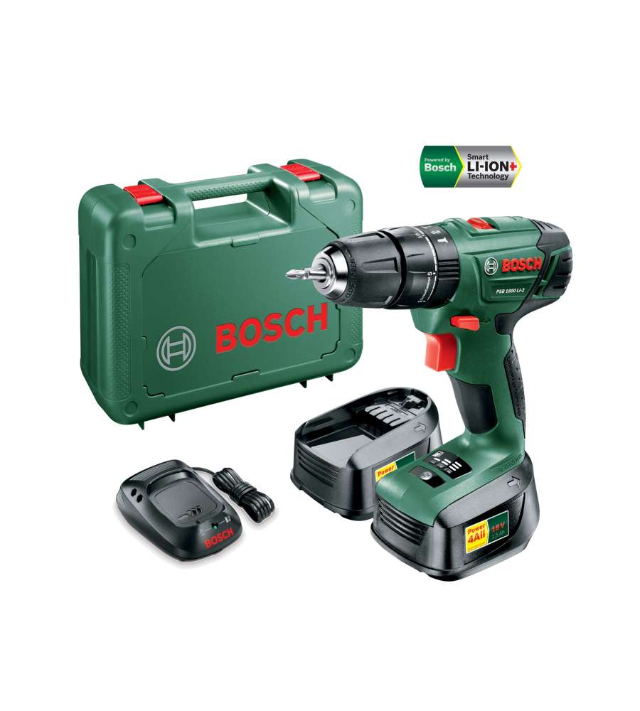 Trapano Battente Avvitatore 18V con Accessori
