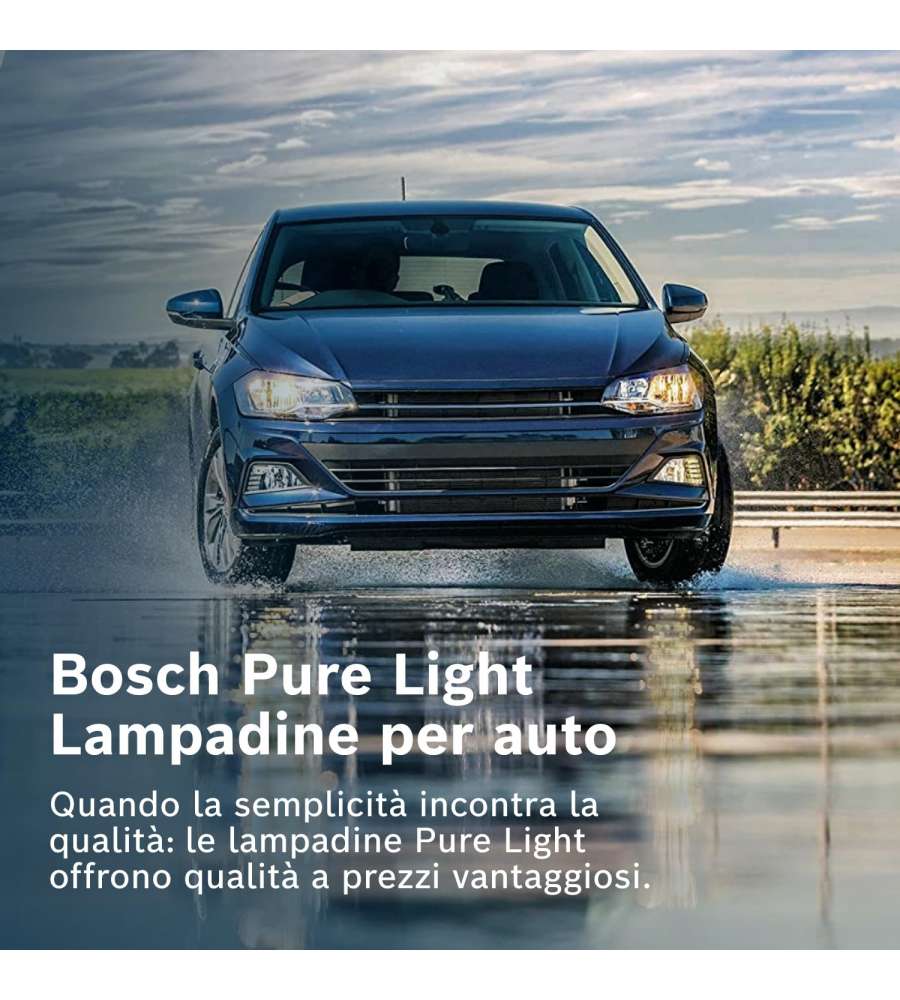 Bosch Lampadina Alogena Auto H4 - 60/55W, 12V - Compatibile con molte auto