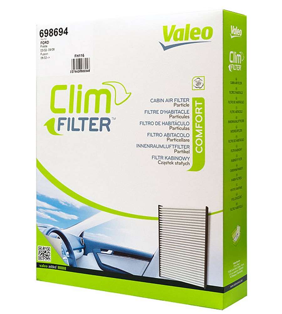 Filtro abitacolo ClimFilter Comfort 6 cm x 29 cm x 22,5 cm Valeo