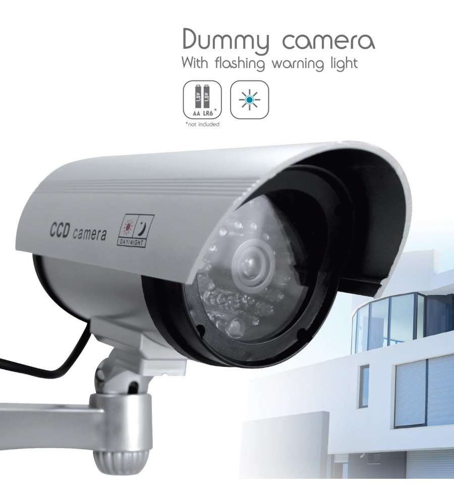 Telecamera finta di sorveglianza da esterno