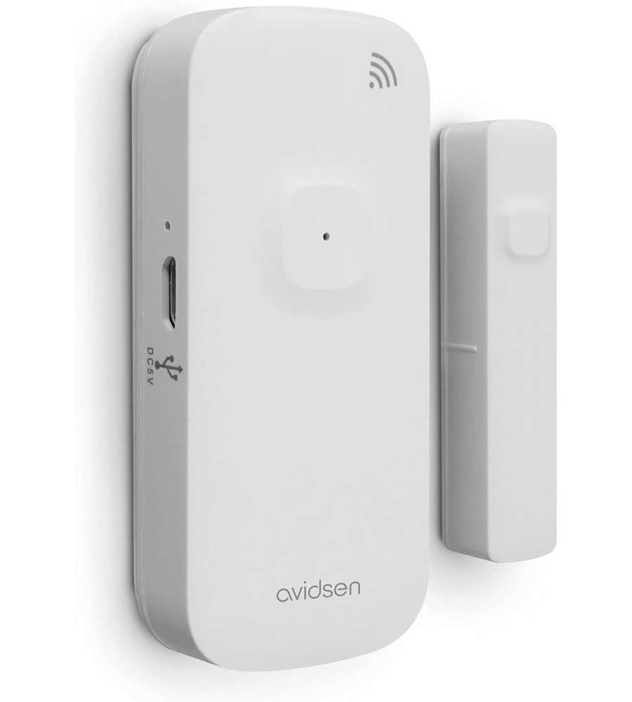 Rilevatore di apertura porte e finestre con sensore Wi-Fi ricaricabile