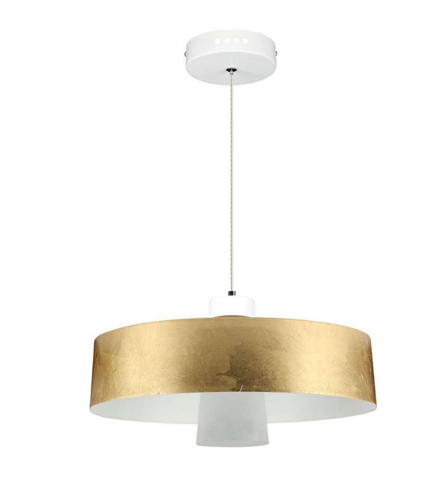 Lampadario LED a Scodella in Metallo 7W Colore Oro 3000K