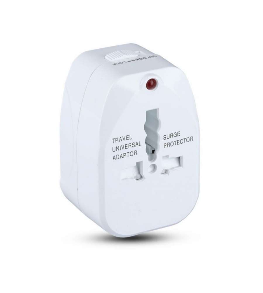 Adattatore Universale con Protezione da Sovraccarico Colore Bianco