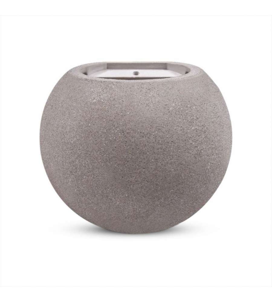 Lampada LED da Muro Rotonda G9 (Max 25W) in Cemento Colore Grigio Chiaro IP20