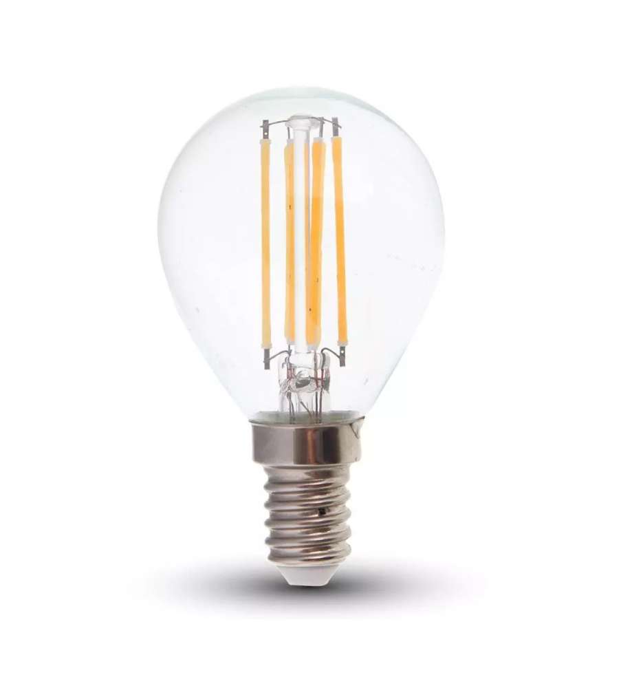 Lampadina LED E14 6W 100LM/W P45 Filamento 2700K