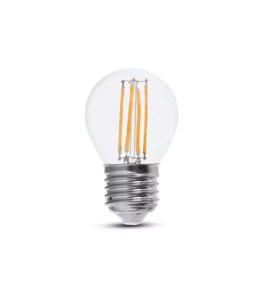 Lampadina LED E27 6W 130LM/W G45  Filamento 2700K