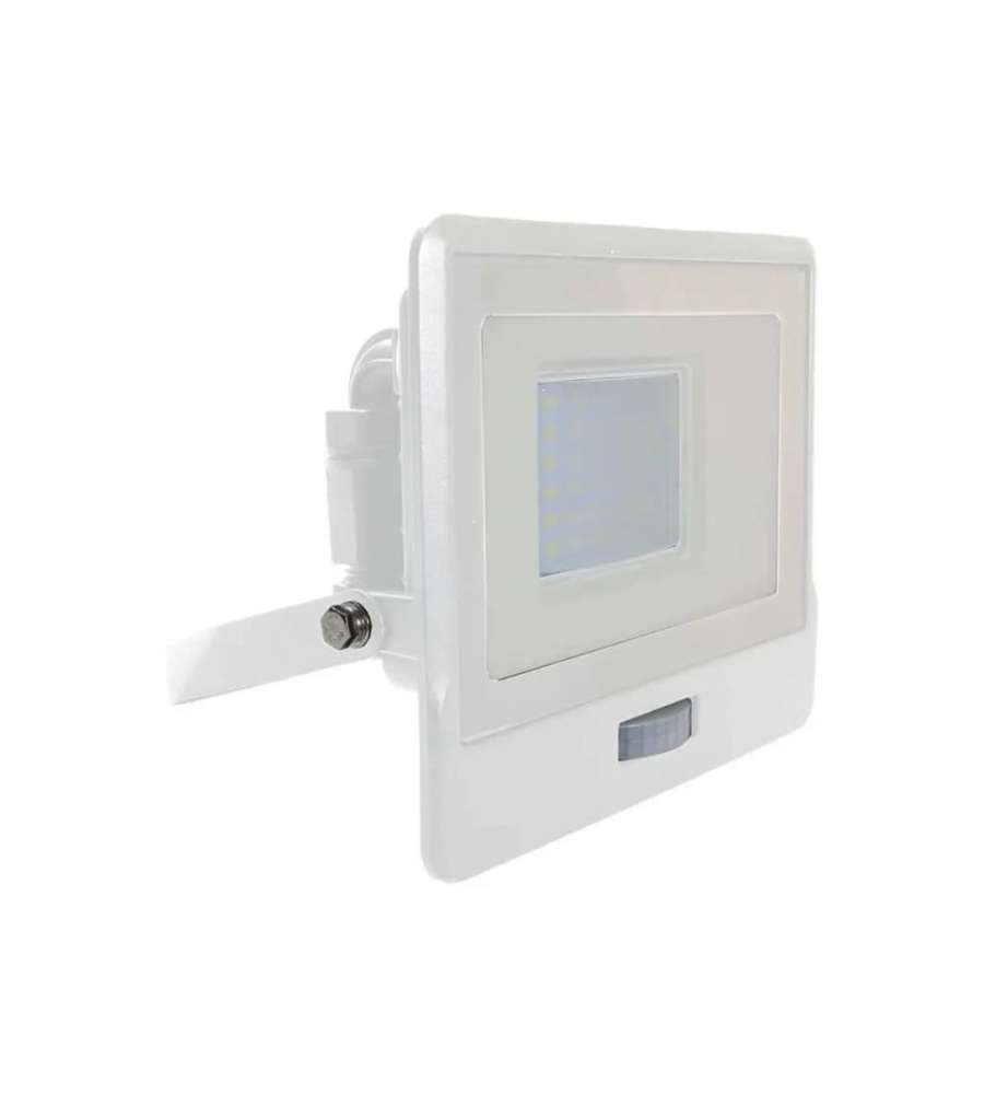 Faro LED Chip Samsung 30W con Sensore PIR Colore Bianco 6500K IP65