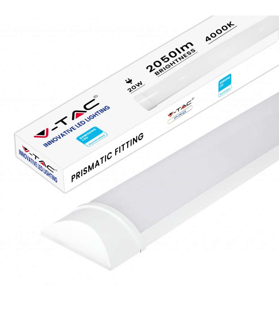 Plafoniera LED Chip Samsung Prismatica 20W 120LM/W 60cm 4000K IP20