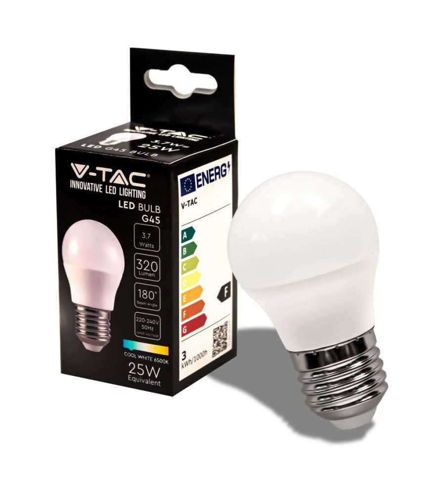 Lampadina Led E27 3.7w G45 bianco freddo