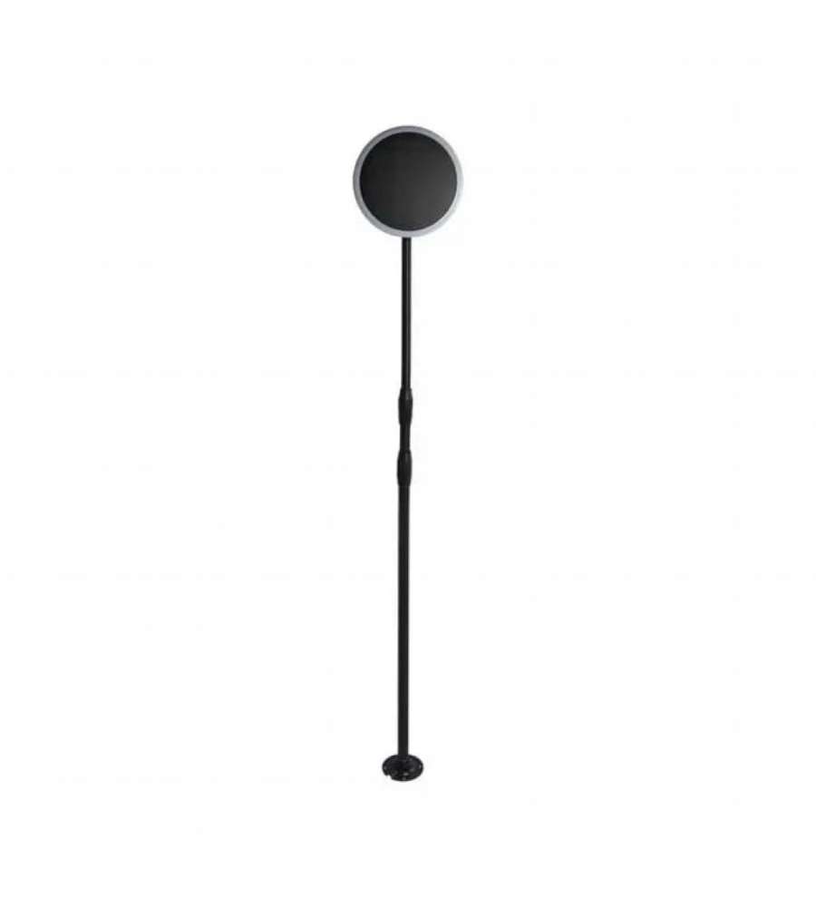 Piantana Solare LED da Giardino 8W con sensore crepuscolare Colore Bianco e Nero 4000K IP65