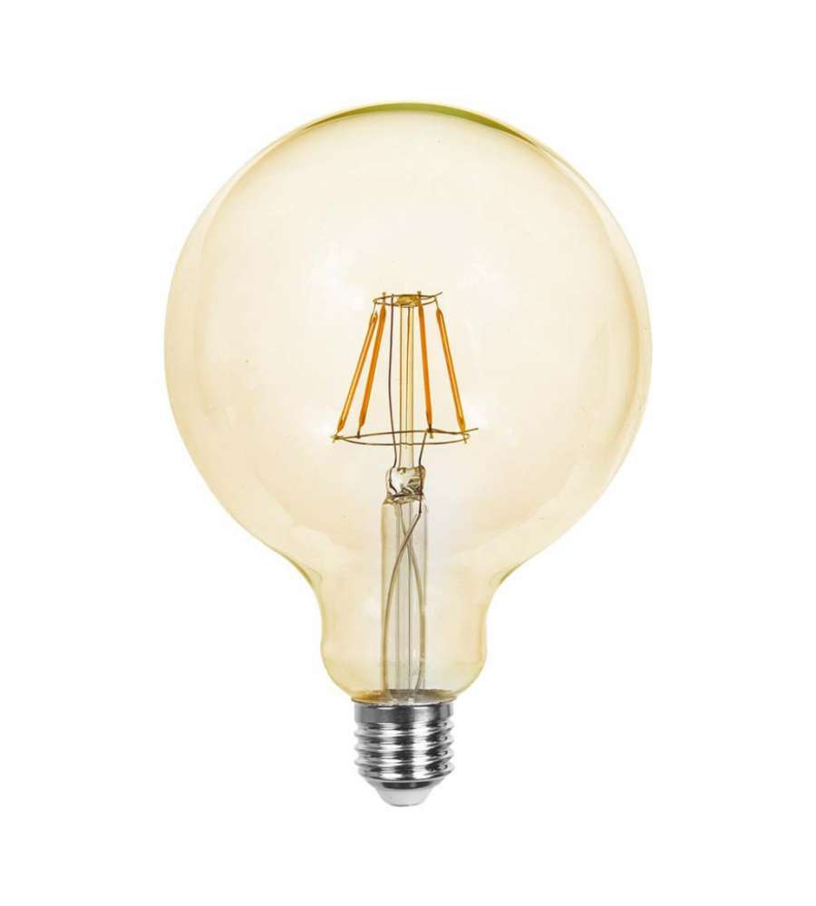 12W G125 Led Filament Bulb-Amber Cover With 2200K E27