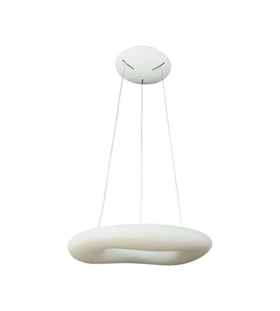V-TAC Lampadario LED a Sospensione Circolare 38W con Telecomando Cambio Colore 3 in 1 Corpo Bianco Dimmerabile