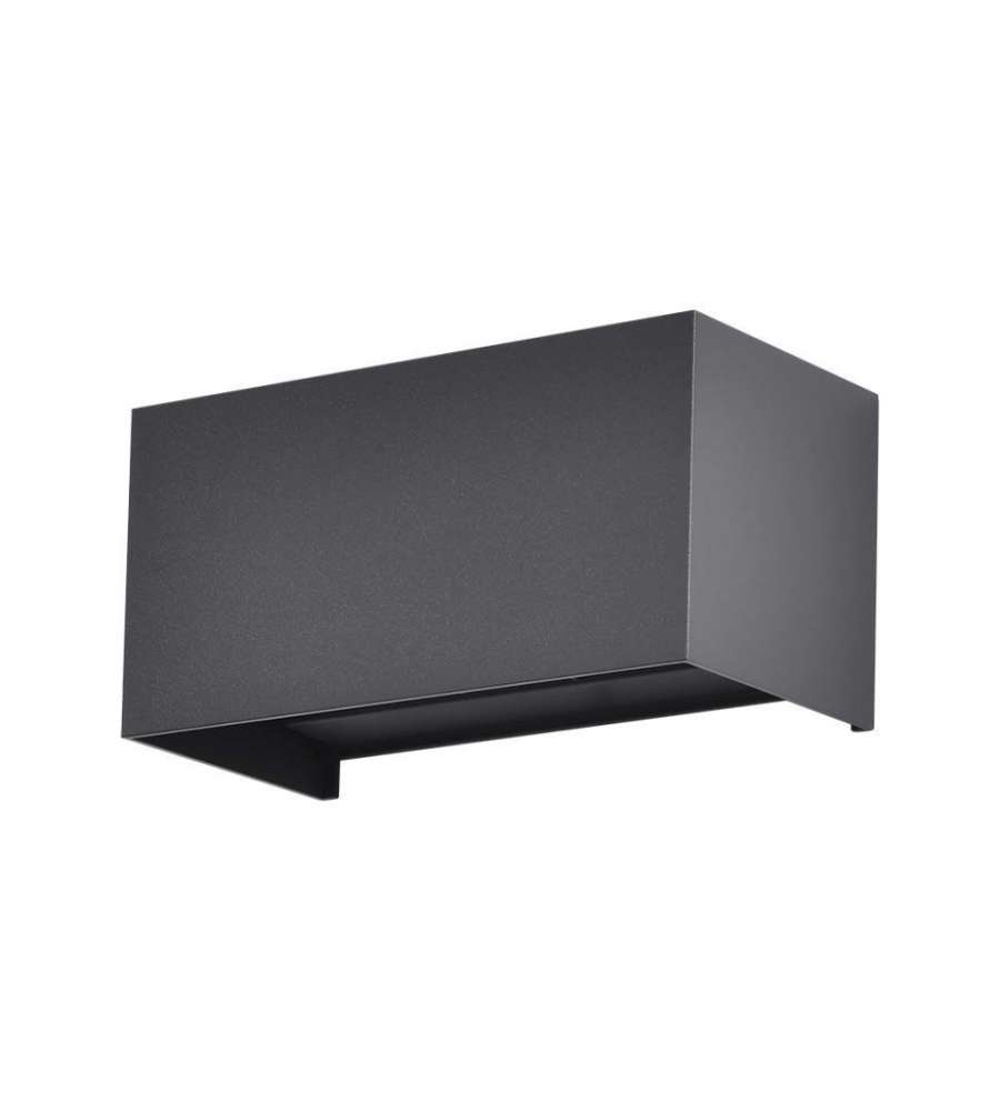 V-TAC Lampada LED Muro 24W 110LM/W Doppio Fascio Regolabile Colore Nero 4000K IP65