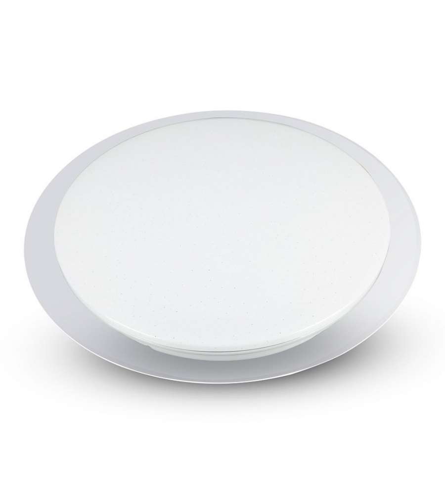 V-TAC Plafoniera LED Rotonda 24W 3 in 1 Effetto Stellato Compatibile con Google e Amazon Alexa Dimmerabile