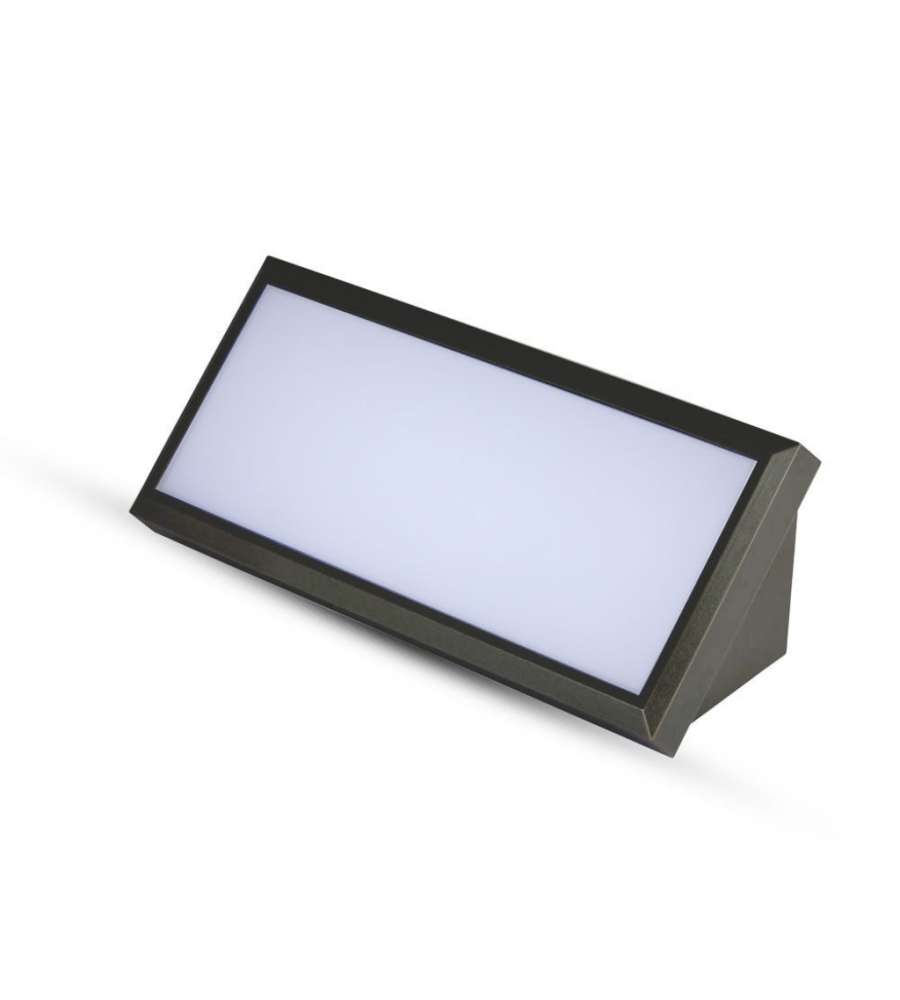 V-TAC Lampada LED da Muro Angolare 12W Colore Nero 6500K IP65