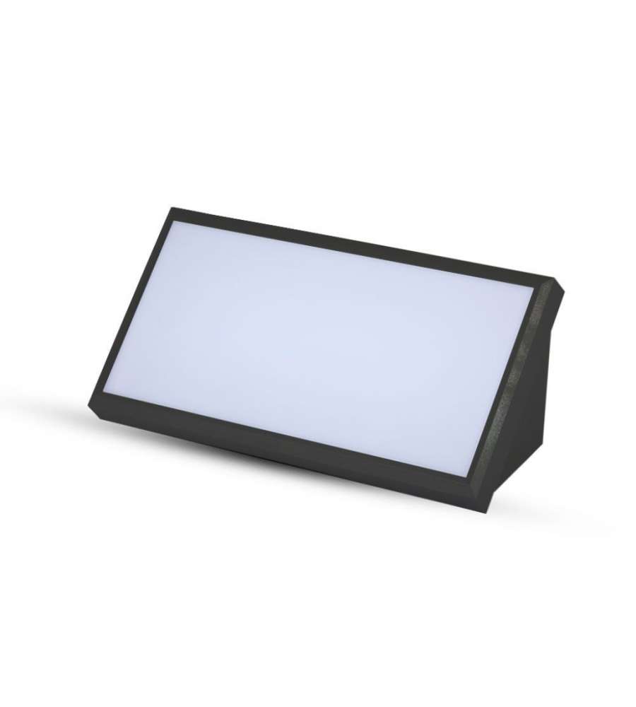 V-TAC Lampada LED da Muro Angolare 20W Colore Nero 4200K IP65